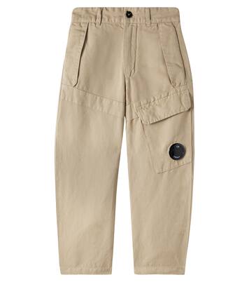 Linen and cotton cargo pants | C.P. Company Kids