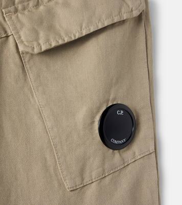 Linen and cotton cargo pants | C.P. Company Kids