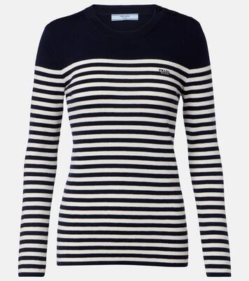 Striped virgin wool sweater | Prada