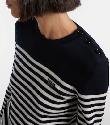 Striped virgin wool sweater | Prada