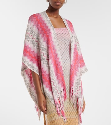 Lamé fringed poncho | Missoni