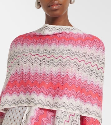 Lamé fringed poncho | Missoni
