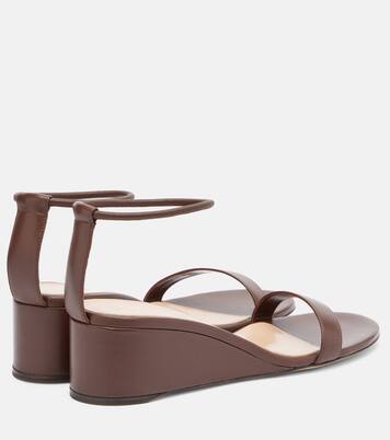 Leather wedge sandals | Gianvito Rossi