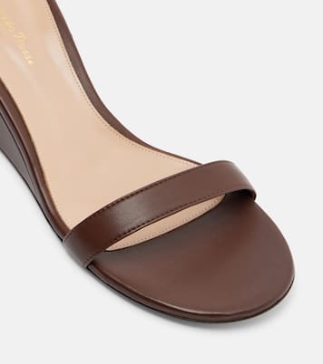 Leather wedge sandals | Gianvito Rossi