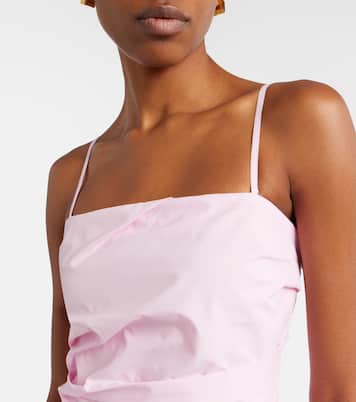 Annalise plissé lace maxi dress | Simkhai