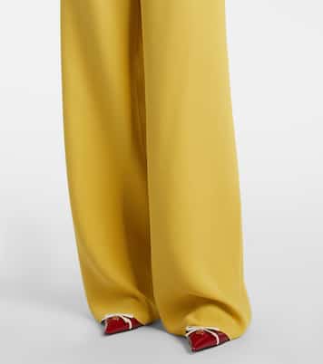 Silk wide-leg pants | Valentino