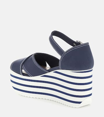 Sandali in gabardine con platform | Miu Miu