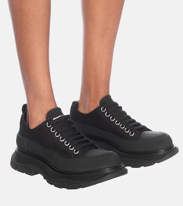 Baskets Tread Sleek à plateforme en toile | McQueen