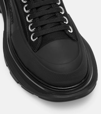 Baskets Tread Sleek à plateforme en toile | McQueen