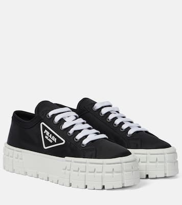 Sneakers Wheel in gabardine con platform | Prada