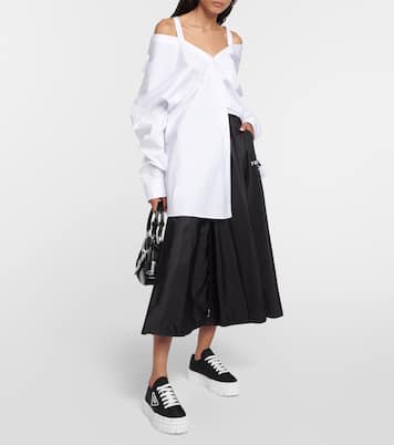 Sneakers Wheel in gabardine con platform | Prada