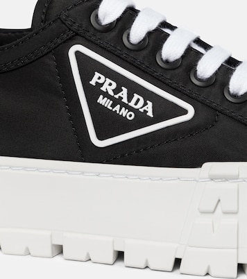 Sneakers Wheel in gabardine con platform | Prada