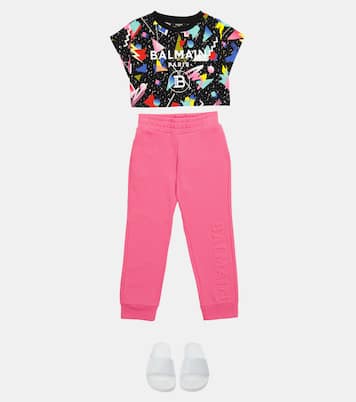 Cotton sweatpants | Balmain Kids