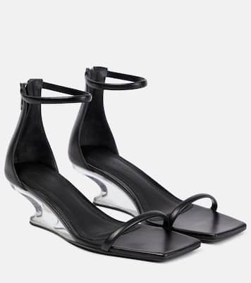 Leather wedge sandals | Rick Owens