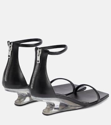 Leather wedge sandals | Rick Owens