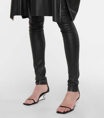 Leather wedge sandals | Rick Owens