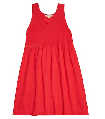 Portea linen and cotton dress | Caramel