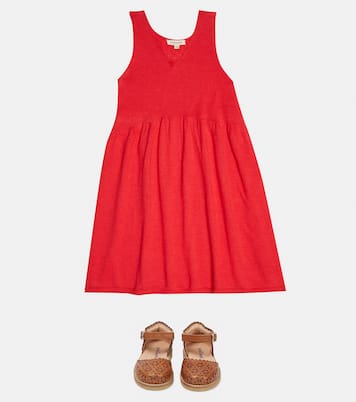 Portea linen and cotton dress | Caramel