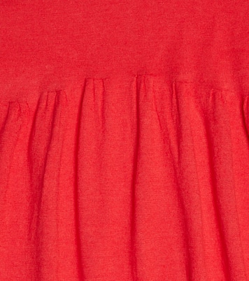 Portea linen and cotton dress | Caramel