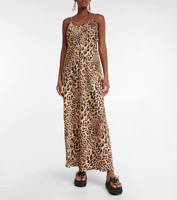 Embellished leopard-print maxi dress | Rabanne