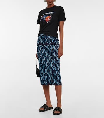 Falda larga en jacquard | Rabanne