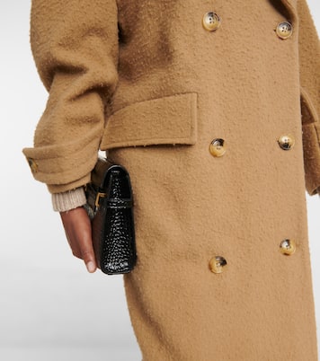 Double-breasted wool-blend felt coat | Amiri