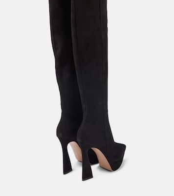 Vertigo suede over-the-knee boots | Gianvito Rossi