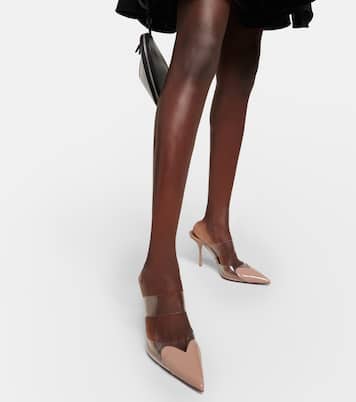 Cœur patent leather and PU mules | Alaïa