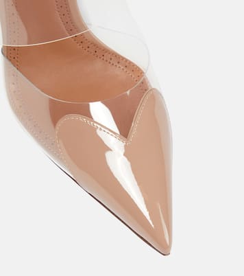 Cœur patent leather and PU mules | Alaïa