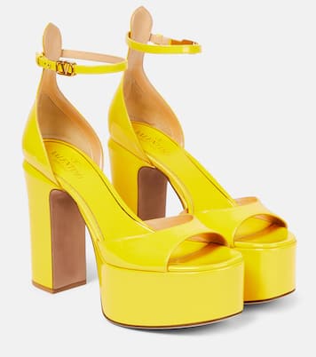 Plateausandalen Tan-Go 125 aus Lackleder | Valentino Garavani