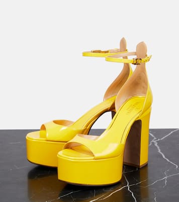 Plateausandalen Tan-Go 125 aus Lackleder | Valentino Garavani
