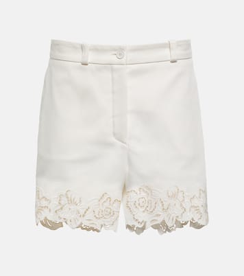 Shorts in cotone con ricamo | Elie Saab