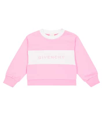 Felpa in misto cotone con logo | Givenchy Kids