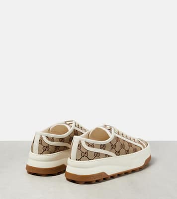 GG printed platform sneakers | Gucci