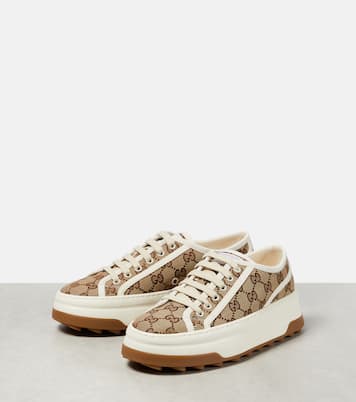 GG printed platform sneakers | Gucci