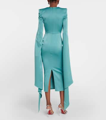 Crêpe midi dress | Alex Perry