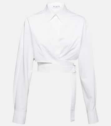 Chemise raccourcie en coton | Alaïa