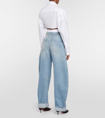 Chemise raccourcie en coton | Alaïa
