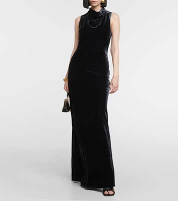 Maxikleid Kura aus Samt | Veronica Beard