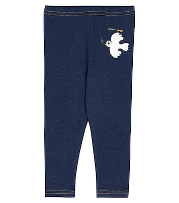 X Wrangler Baby Leggings Peace Dove | Mini Rodini