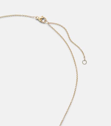 Collier Dainty Mirror Ball en or 10 ct et diamants | Stone and Strand