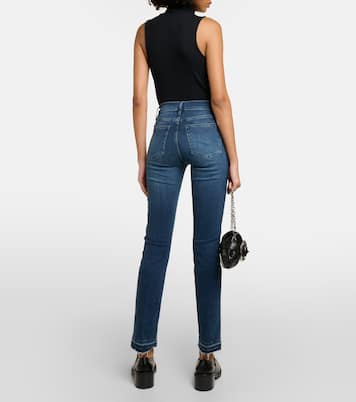 Jean droit Le High Straight Long à taille haute | Frame