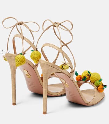 Sandali Citrus Punch 105 in rafia | Aquazzura