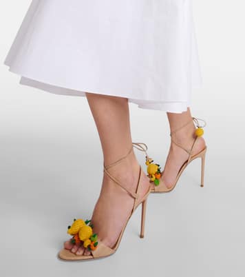 Sandali Citrus Punch 105 in rafia | Aquazzura
