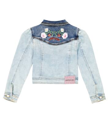 Bestickte Jeansjacke | Monnalisa