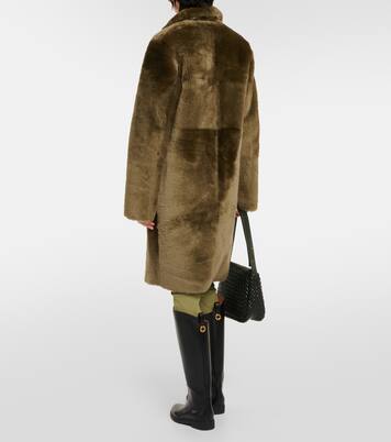 Manteau Brittany réversible en shearling et cuir | Joseph