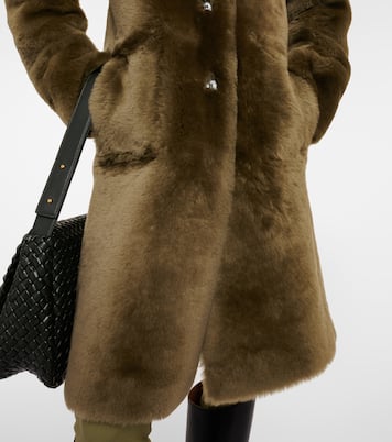 Manteau Brittany réversible en shearling et cuir | Joseph