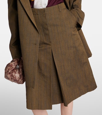Gonna midi in misto cotone e seta | Dries Van Noten