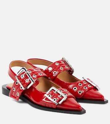 Ballerine slingback in similpelle | Ganni