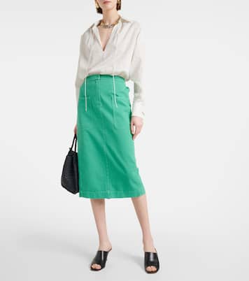 Gonna midi Werther in cotone | Max Mara